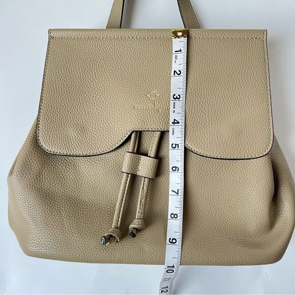 Nanette Lepore Tan "Arabelle" Vegan Crossbody Backpack Shoulder Bag - Picture 15 of 16